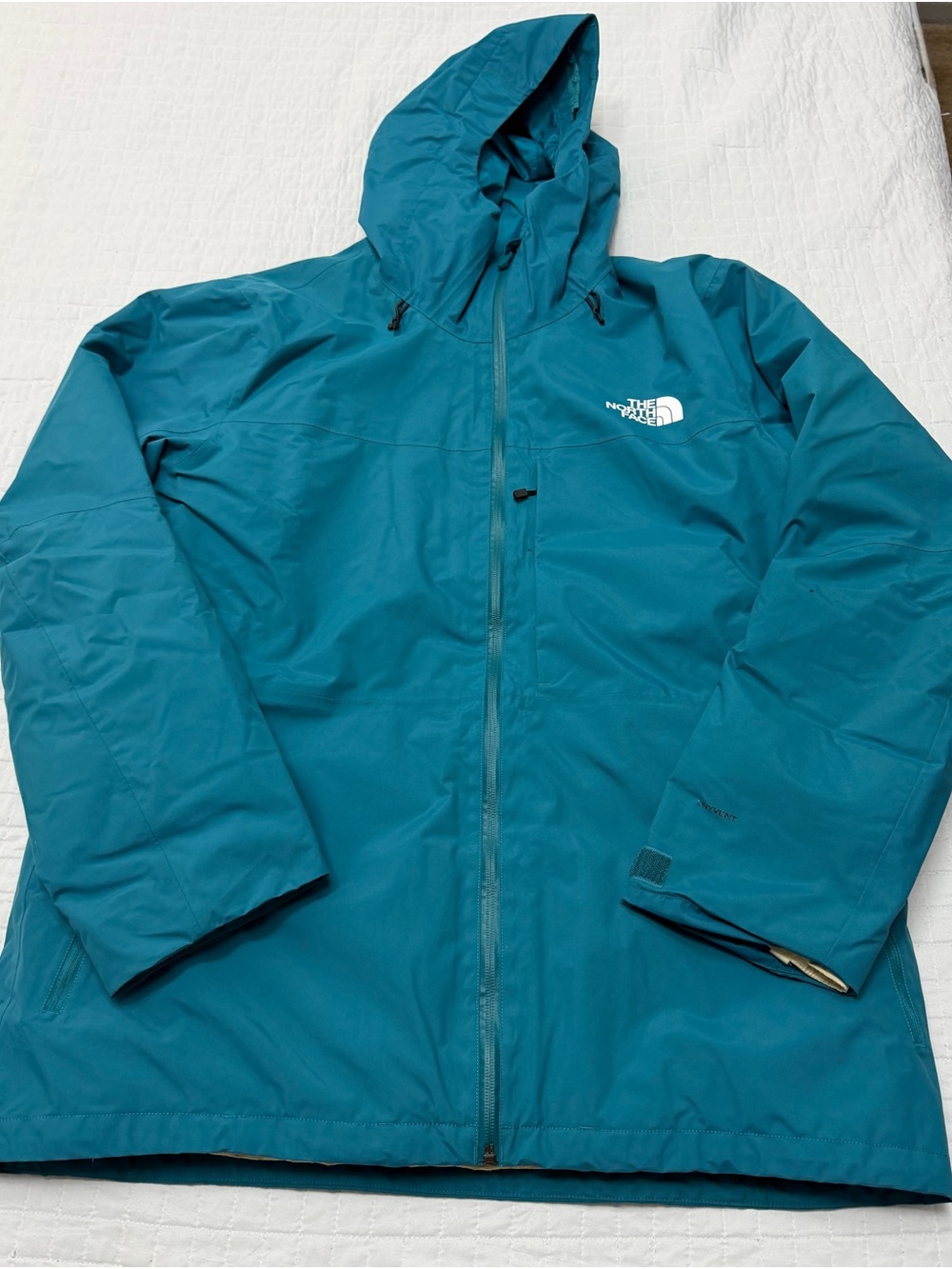 The North Face ThermoBall Eco Hooded Jacket Mens XL Blue Waterproof
